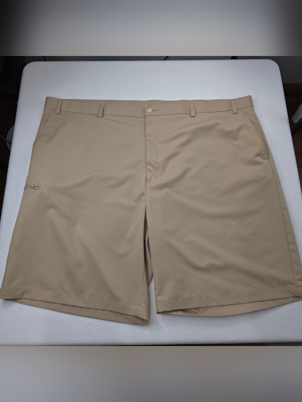 Grand Slam Golf Shorts Men's Big & Tall Size 52 Khaki Flat Front Cargo CP-2218